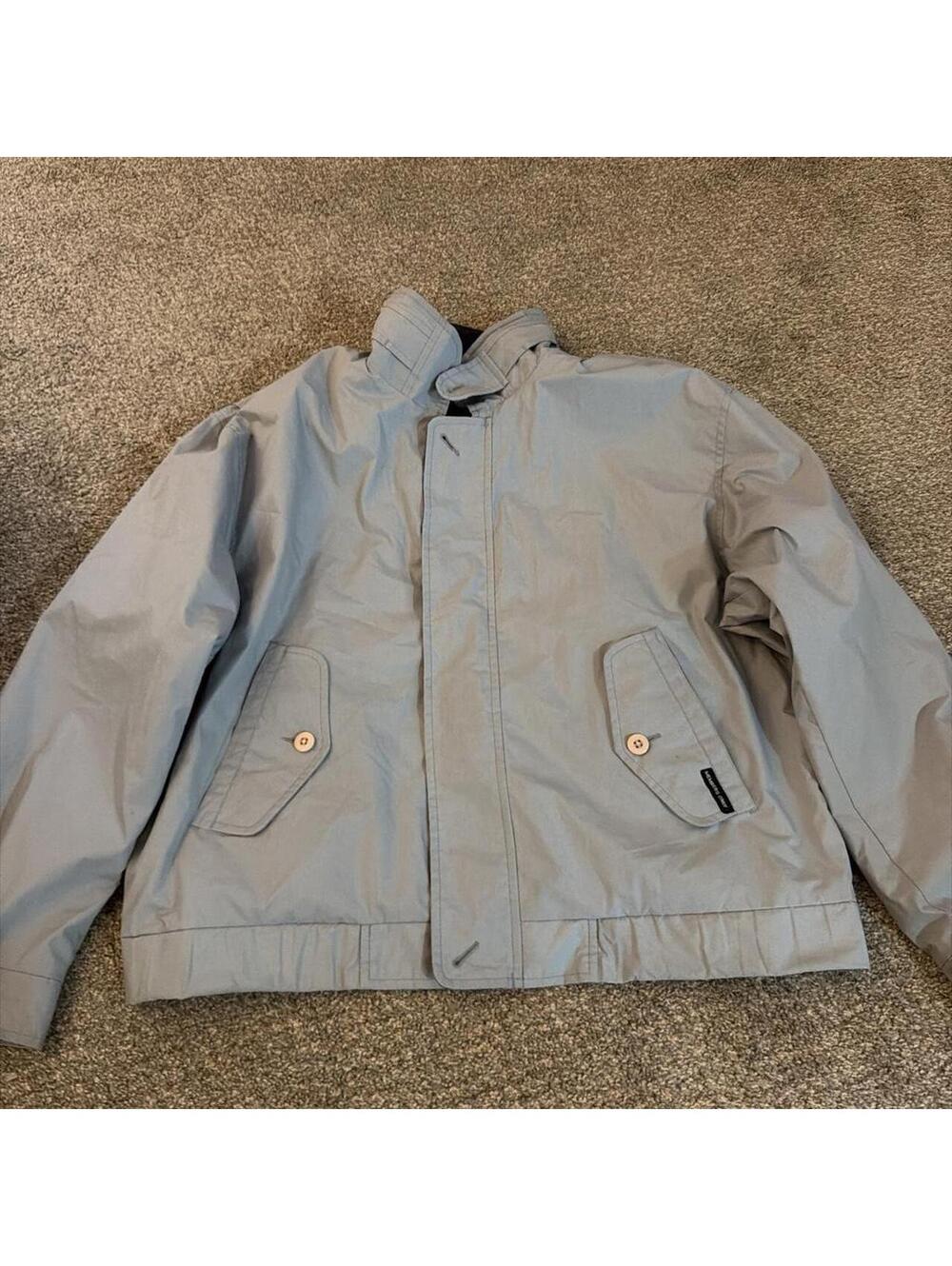 Members Only Men's Blue and Grey Jacket